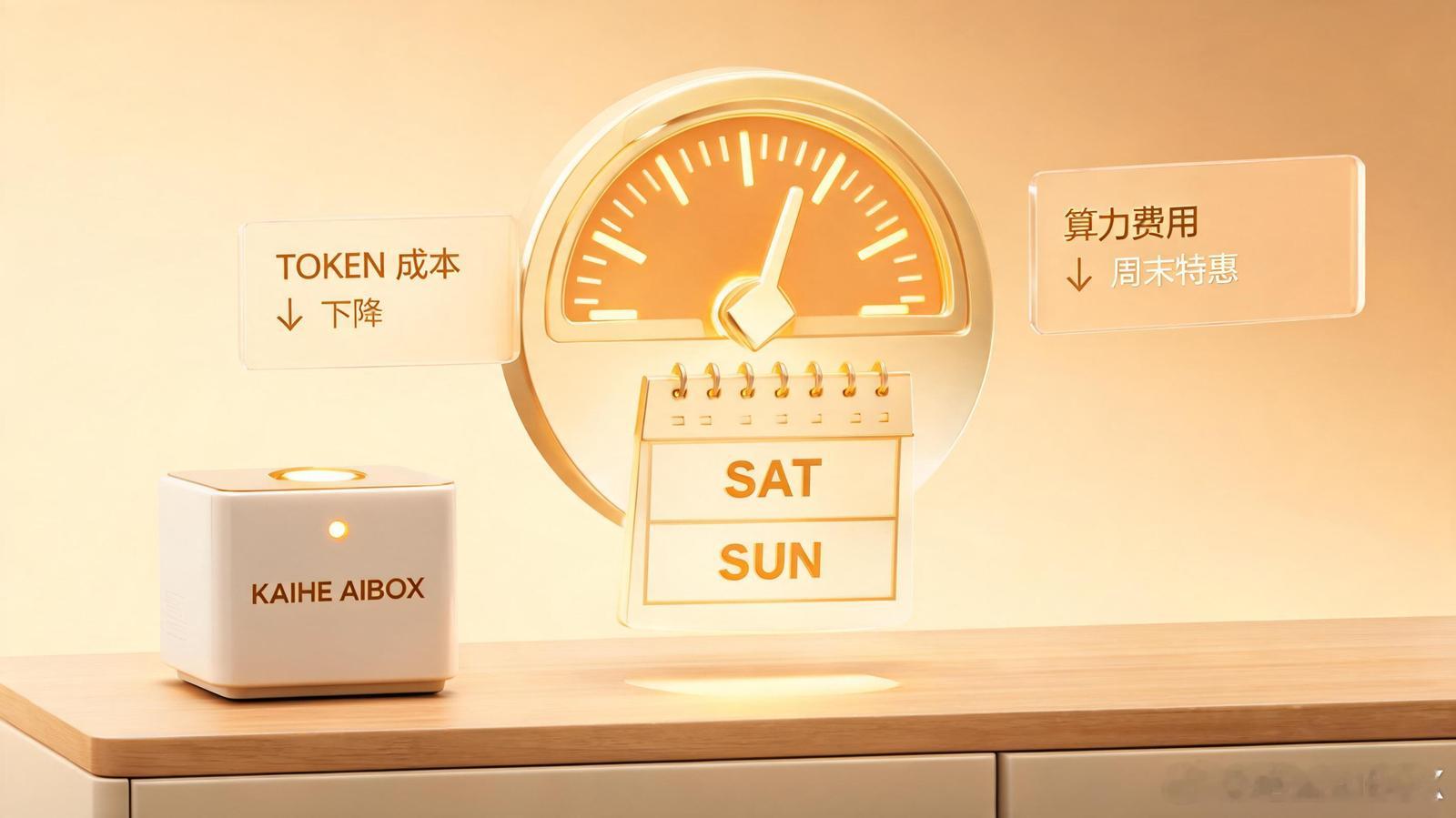 DeepSeek周末全天低谷价：加上铠盒AIBOX更省钱了
铠盒AIBOX用户和跑Agent的开发者注意了：8月23日起DeepSeek改价，周六周日全天统一按最低低谷价，不再分峰谷。V4-Pro输出从高峰27元/百万tokens降到周末13.5元，直接腰斩，这是实打实的利好。

这十天第二次调价。8月17日全面涨价加峰谷定价，工作日白 ​
