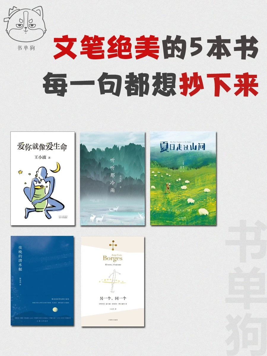 文笔绝美的5本书，每一句都想抄下来！