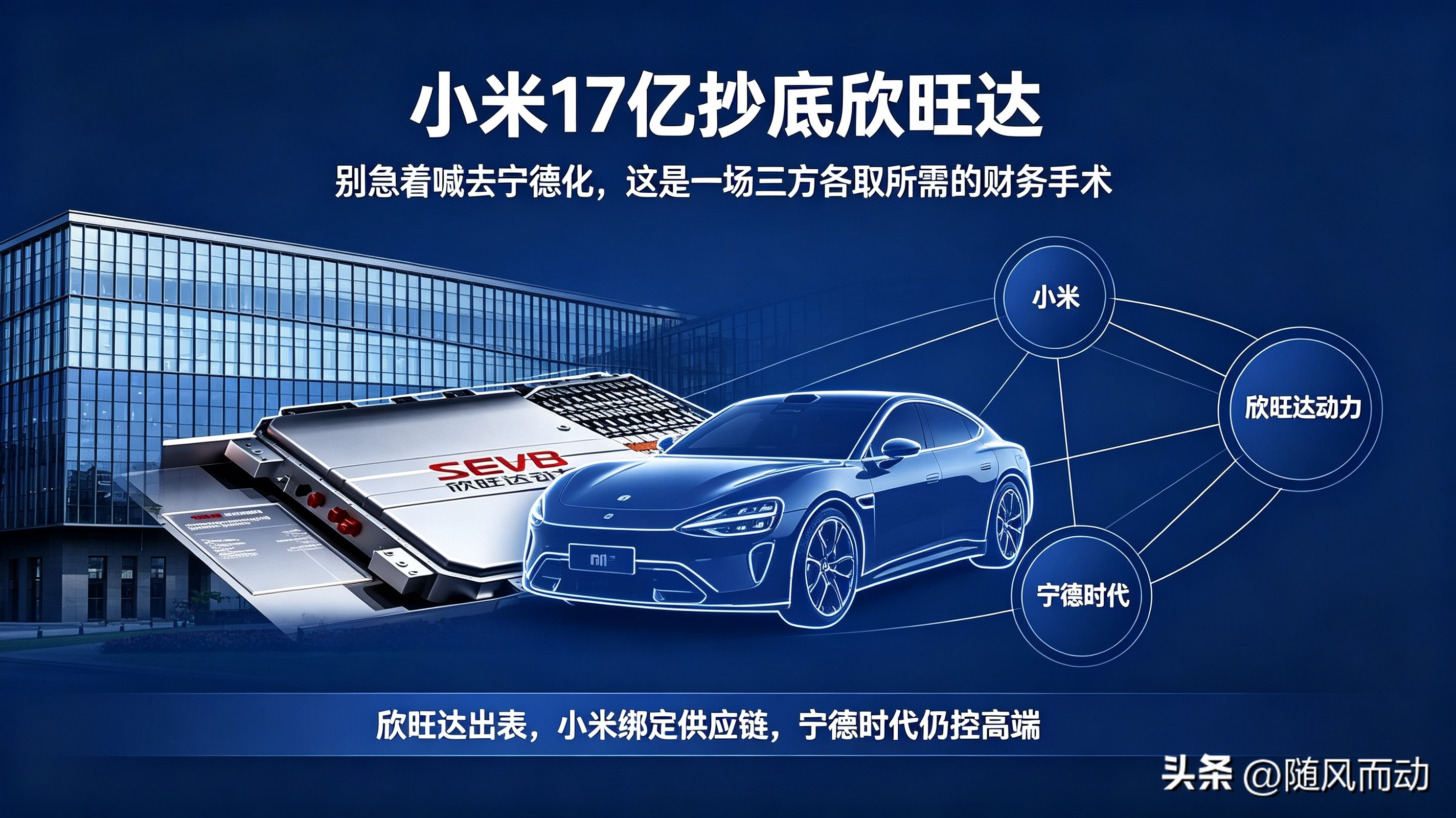 小米17亿抄底欣旺达！别喊去宁德化，这是一场三方顶级财务手术