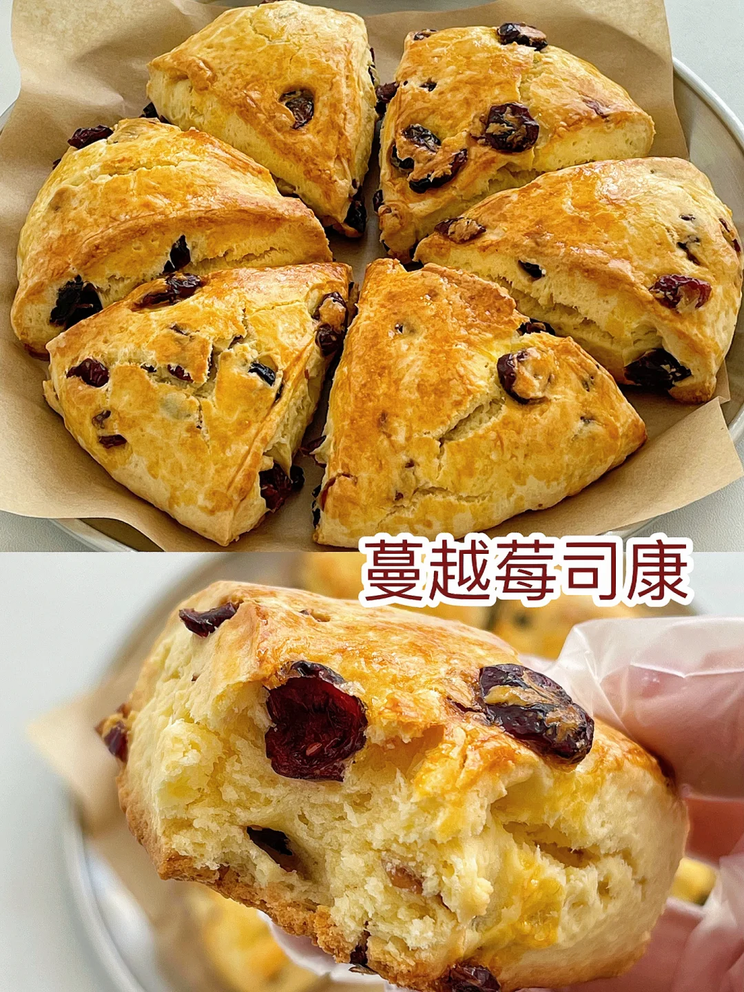 免揉面 免打发 ❗️太好吃了 低糖蔓越莓司康