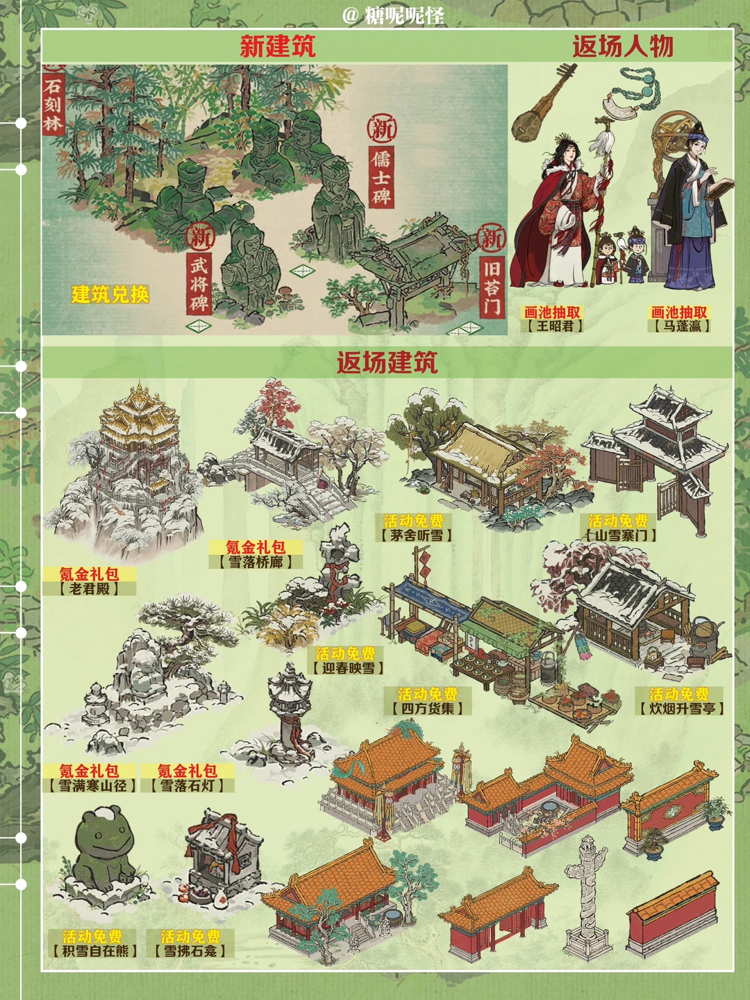 今日起（12月10日）江南百景图活动一览图‼️