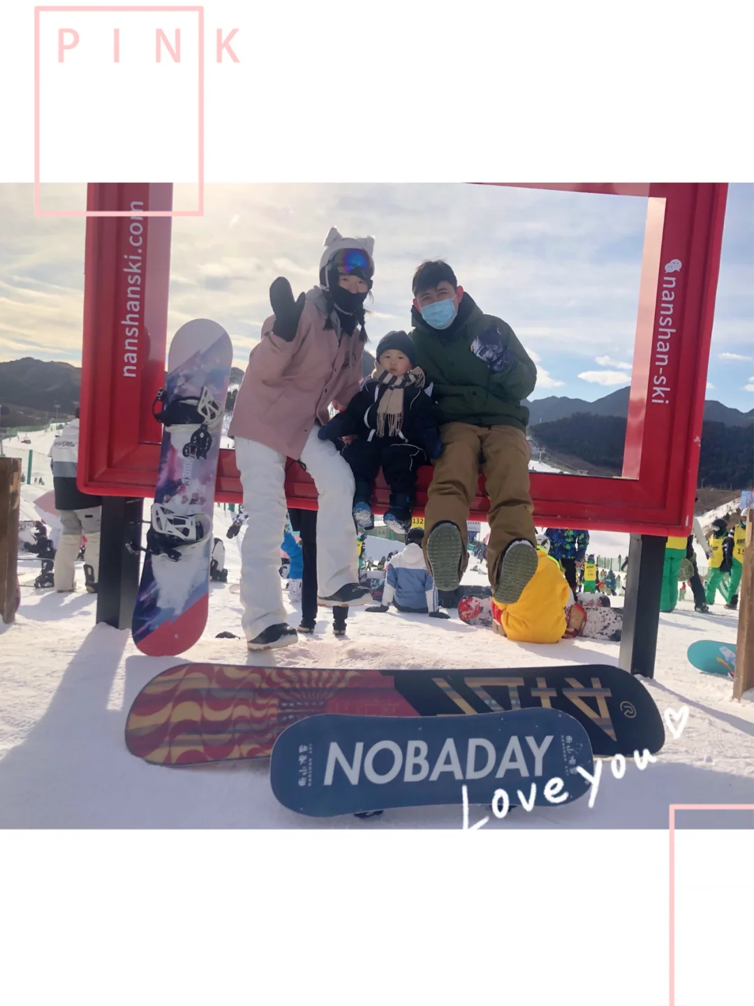 瞧瞧这个2岁1个月的单板雪二代👶🏻