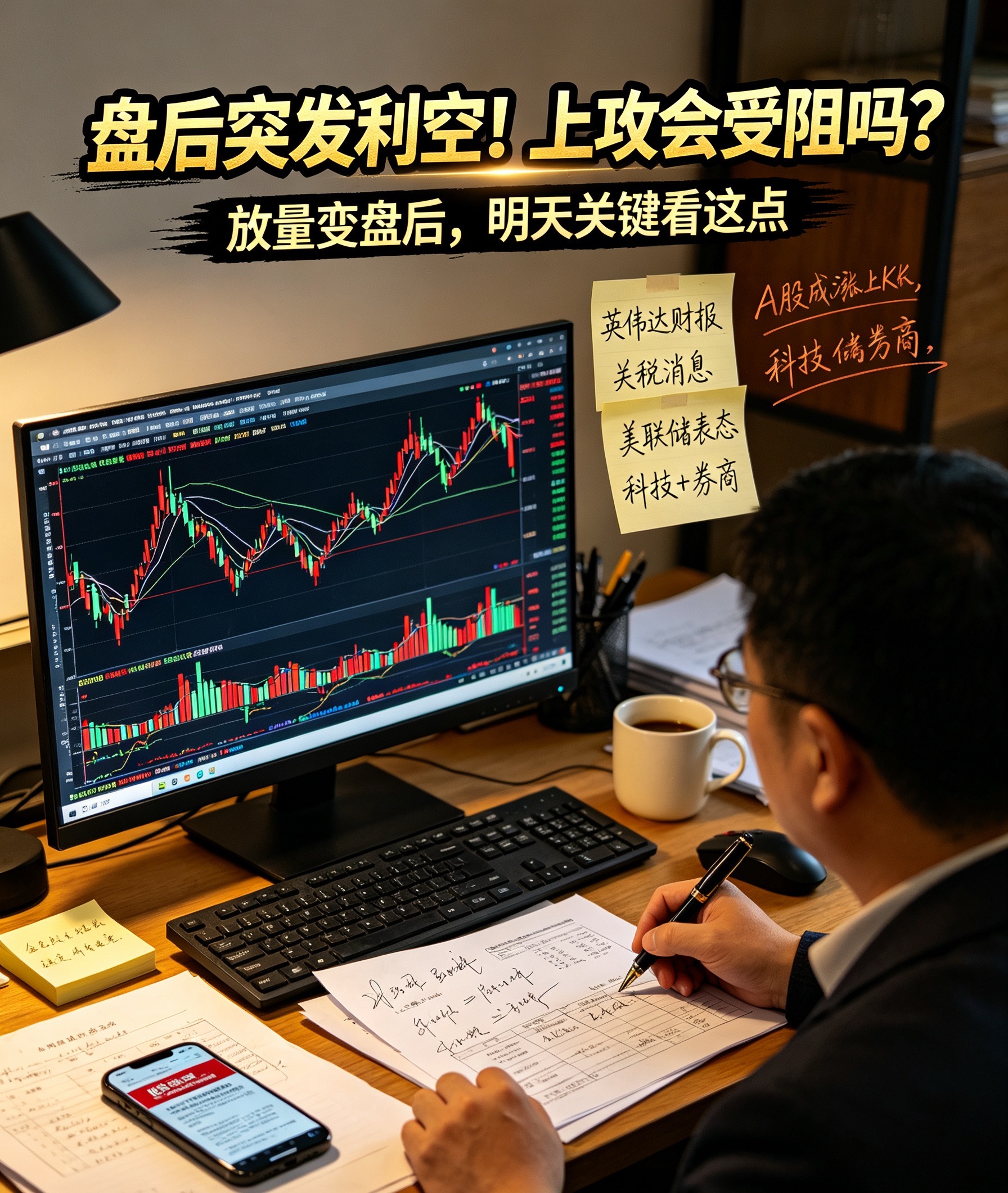 盘后突发利空！大盘放量变盘后，上攻会受阻吗？

蛰伏多日的A股，今天终于走出久违的放量变盘阳线！结束连日缩量震荡，观望资金批量进场，市场做多情绪彻底激活。

本轮反弹核心导火索，就是英伟达超炸裂的财报。营收、利润双双翻倍，下季度业绩指引远超预期，直接引爆全球AI赛道，带动A股科技股全线反 ​