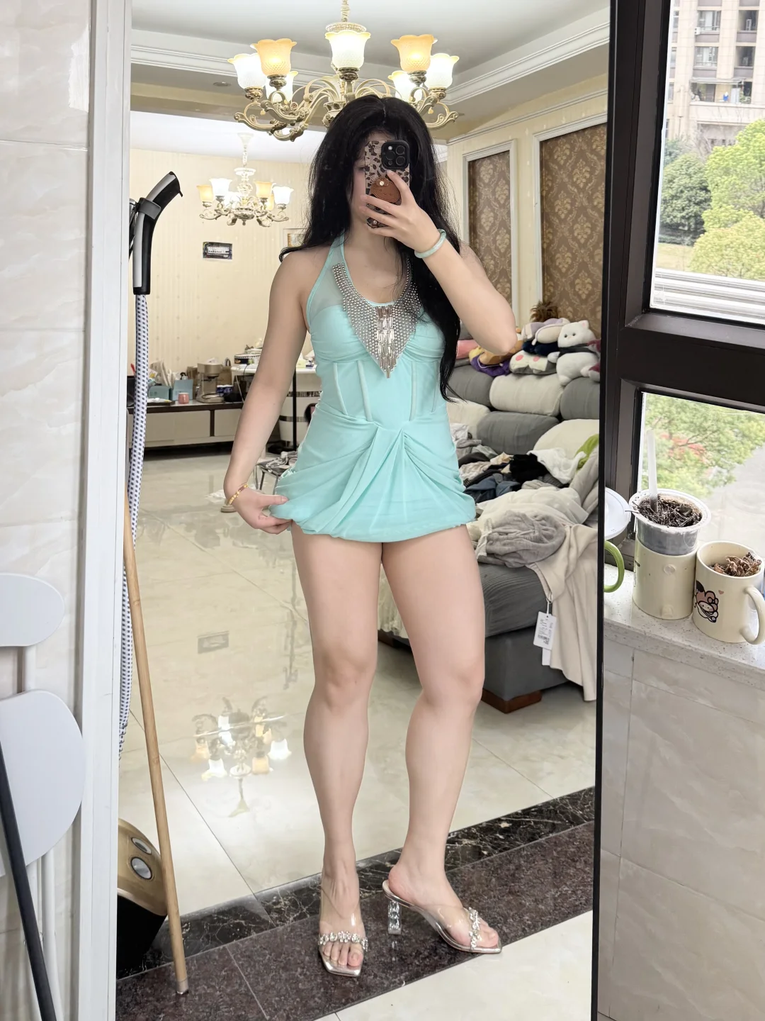 今天穿了条很仙的裙子～腿粗老婆放心穿！