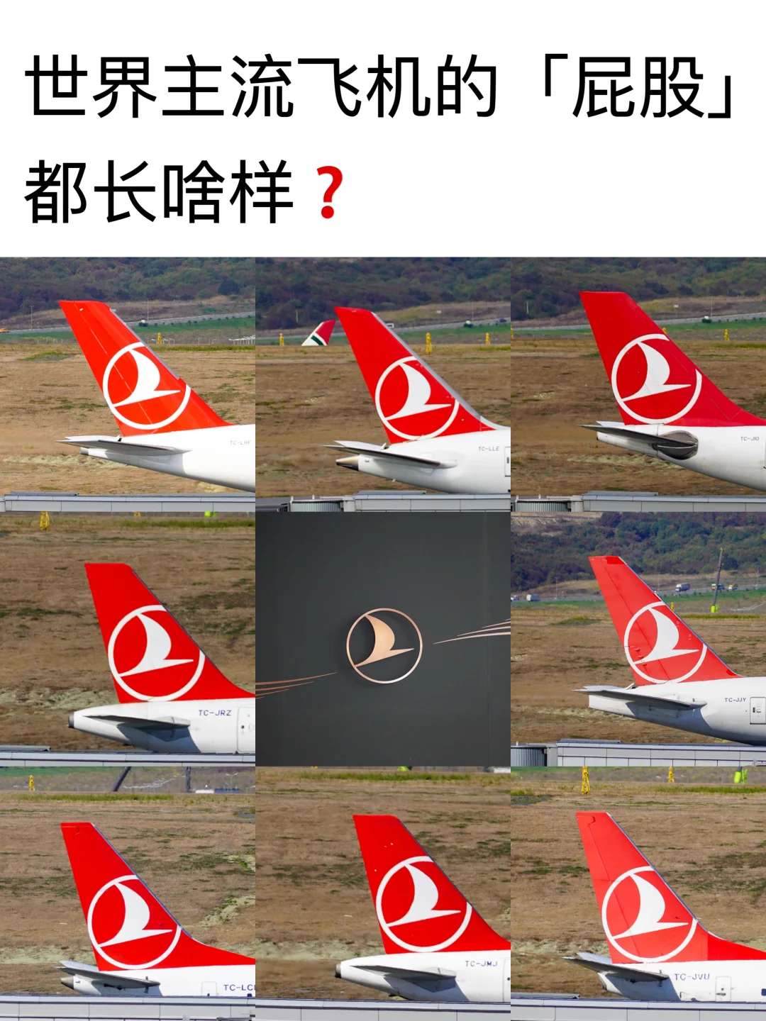 世界主流飞机的「屁股」，都长啥样❓