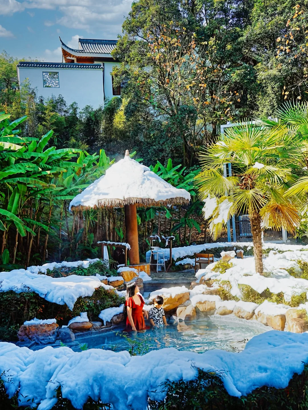 武汉开车2.5h，果然好看好泡的温泉我🉑独享…