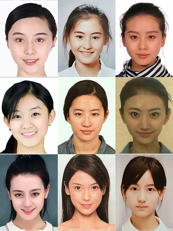 女明星的眉眼确实很周正