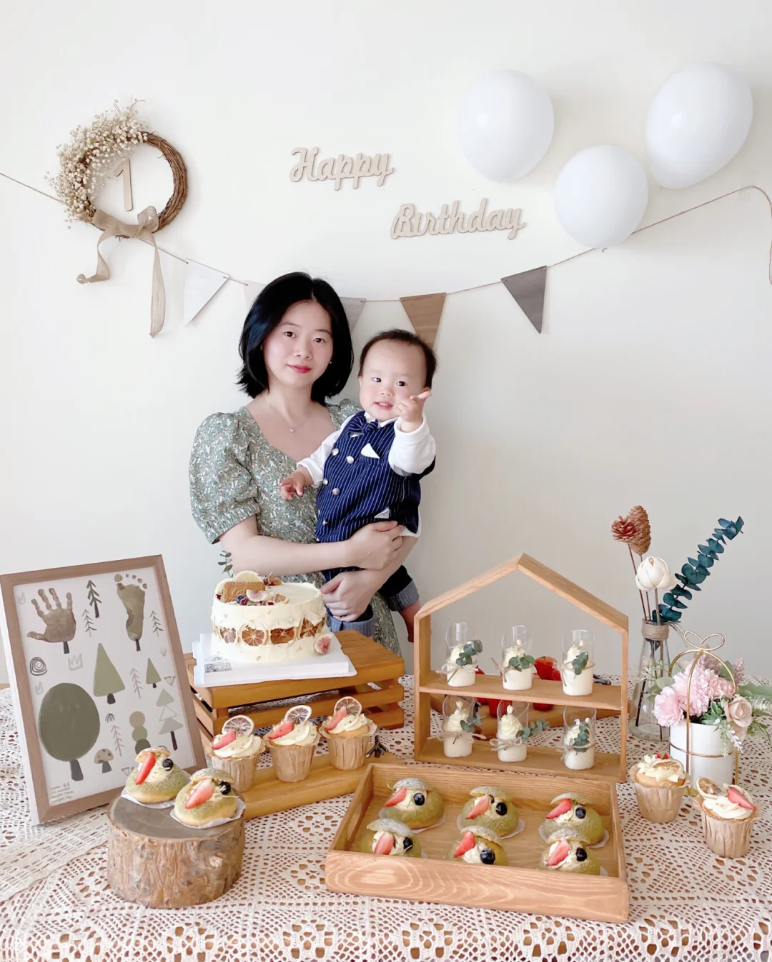 在家办ins风周岁宴🎂，低成本也可以很温馨