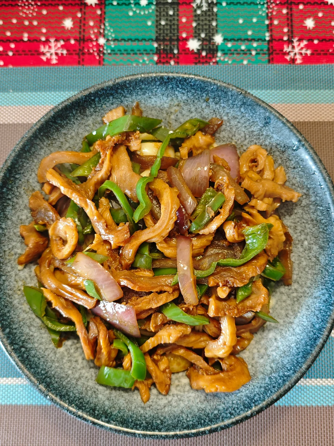 🥢一人食｜青椒猪肚盖浇面