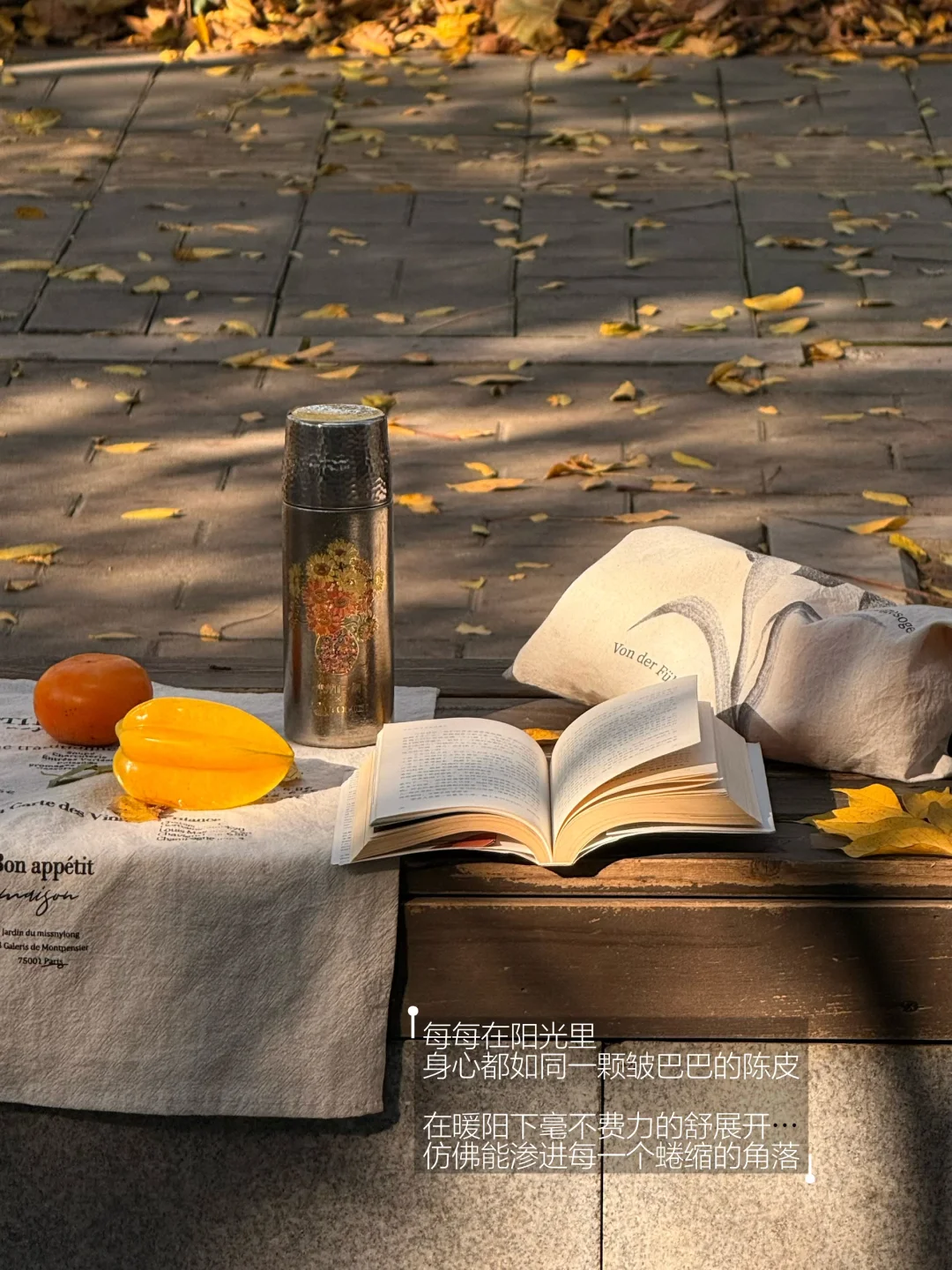 只是坐在阳光下，便觉得好幸福。