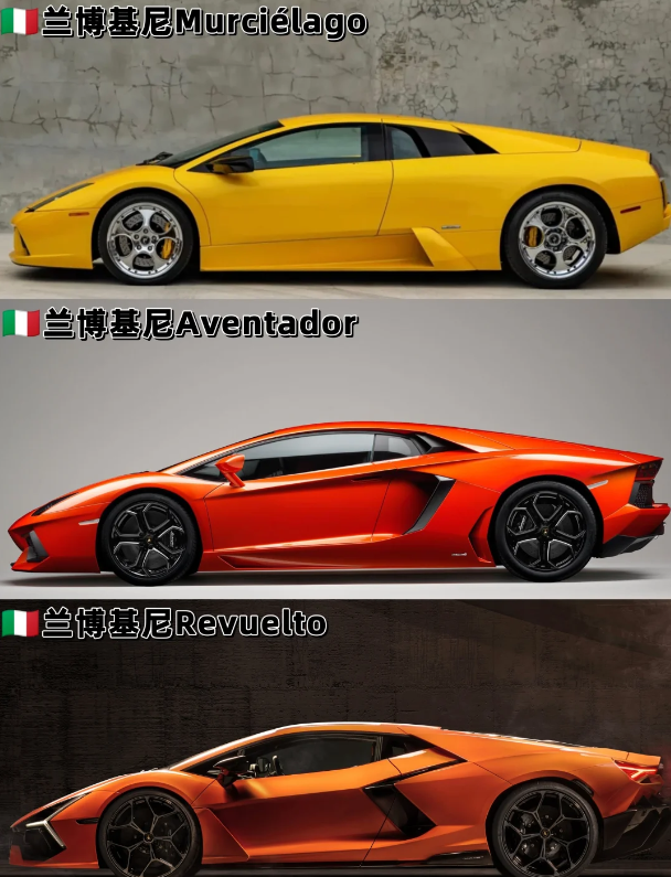 进化还是倒退？中置跑车侧颜进化史！
从帕加尼那种仿佛从文艺复兴时期穿越来的优雅圆润，到兰博基尼像被刀劈斧凿过的锋利几何体，再到柯尼塞格那种为了速度不惜一切代价的夸张进气口，每一代设计都在跟空气较劲。以前的车讲究的是姿态美，现在的车恨不得把每一个毛孔都变成散热器。虽然现在的车越来越快，数据越来越变态，