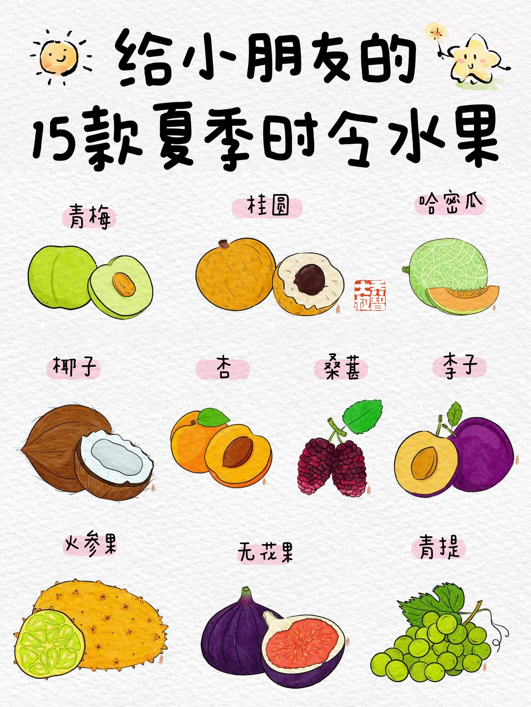 给小朋友的15款夏季时令水果图鉴🍉