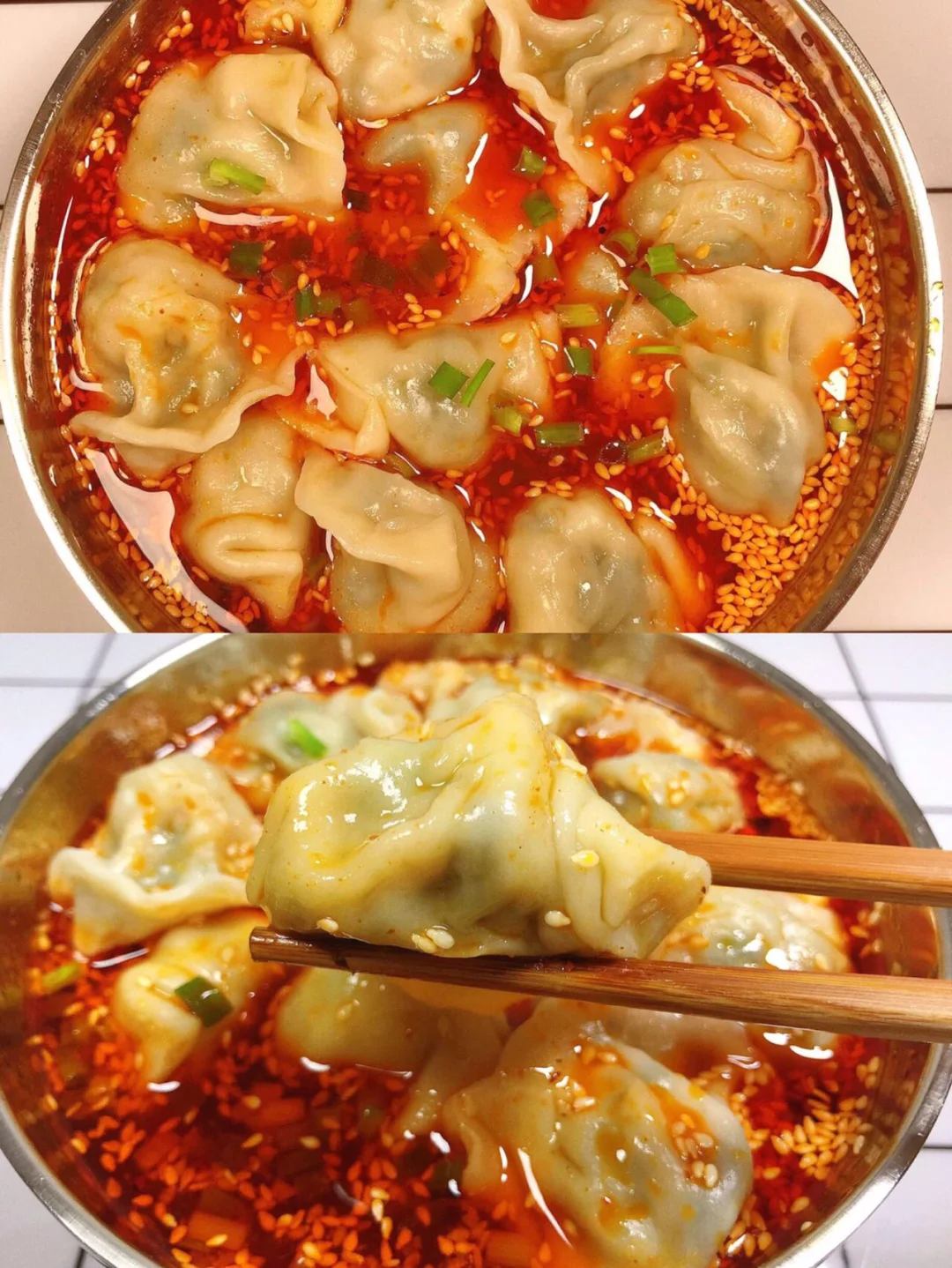 好吃到汤汁都不剩的酸汤水饺！味道绝了‼️