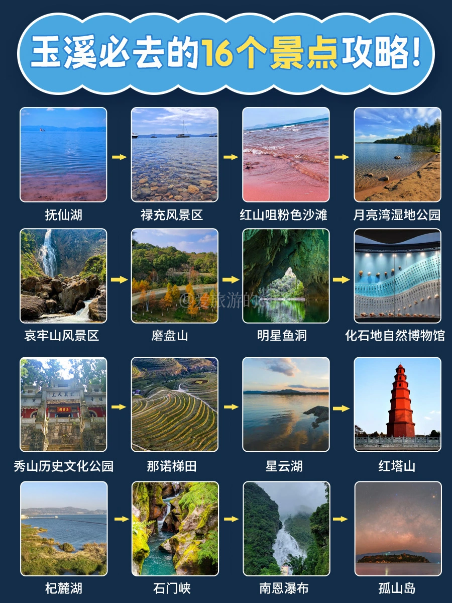 玉溪旅游｜16个必去的地方，少一个都可惜
