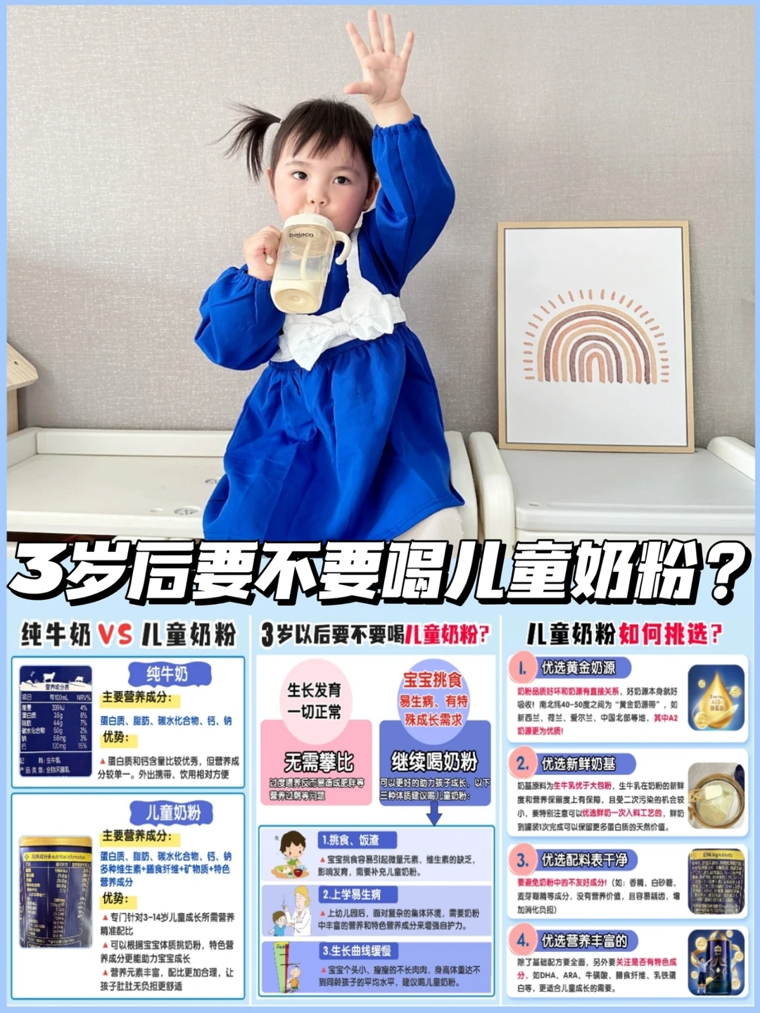 儿童奶粉是智商税？别信！看完这篇少走弯路