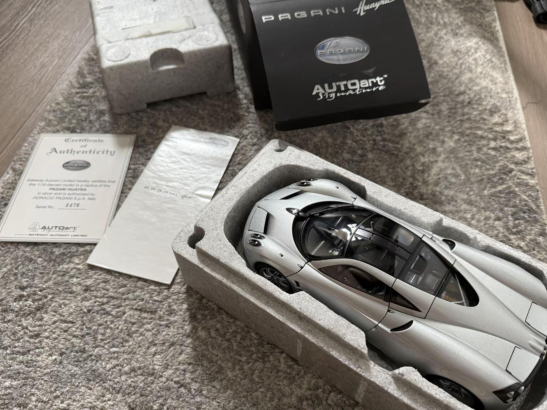 银色真是本命色。意大利风味amg到手 初代花雅确实越看越美帕加尼 huayra Autoart fyp