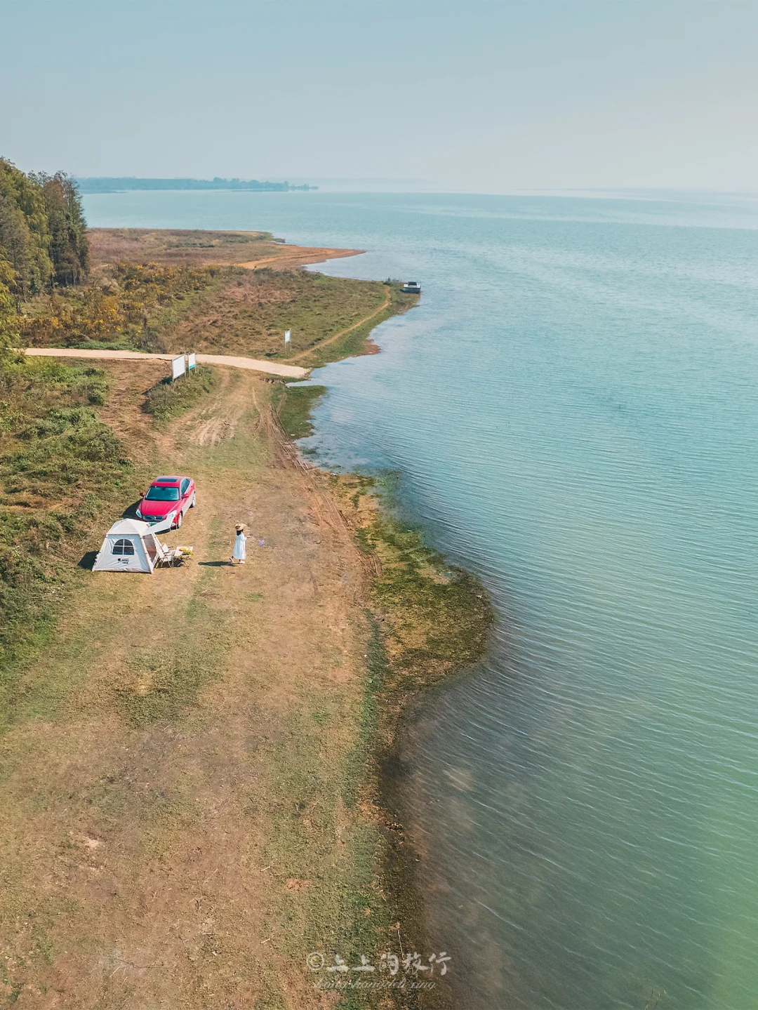 开车直达湖边露营，冷门湖景💯分｜武汉⛺️