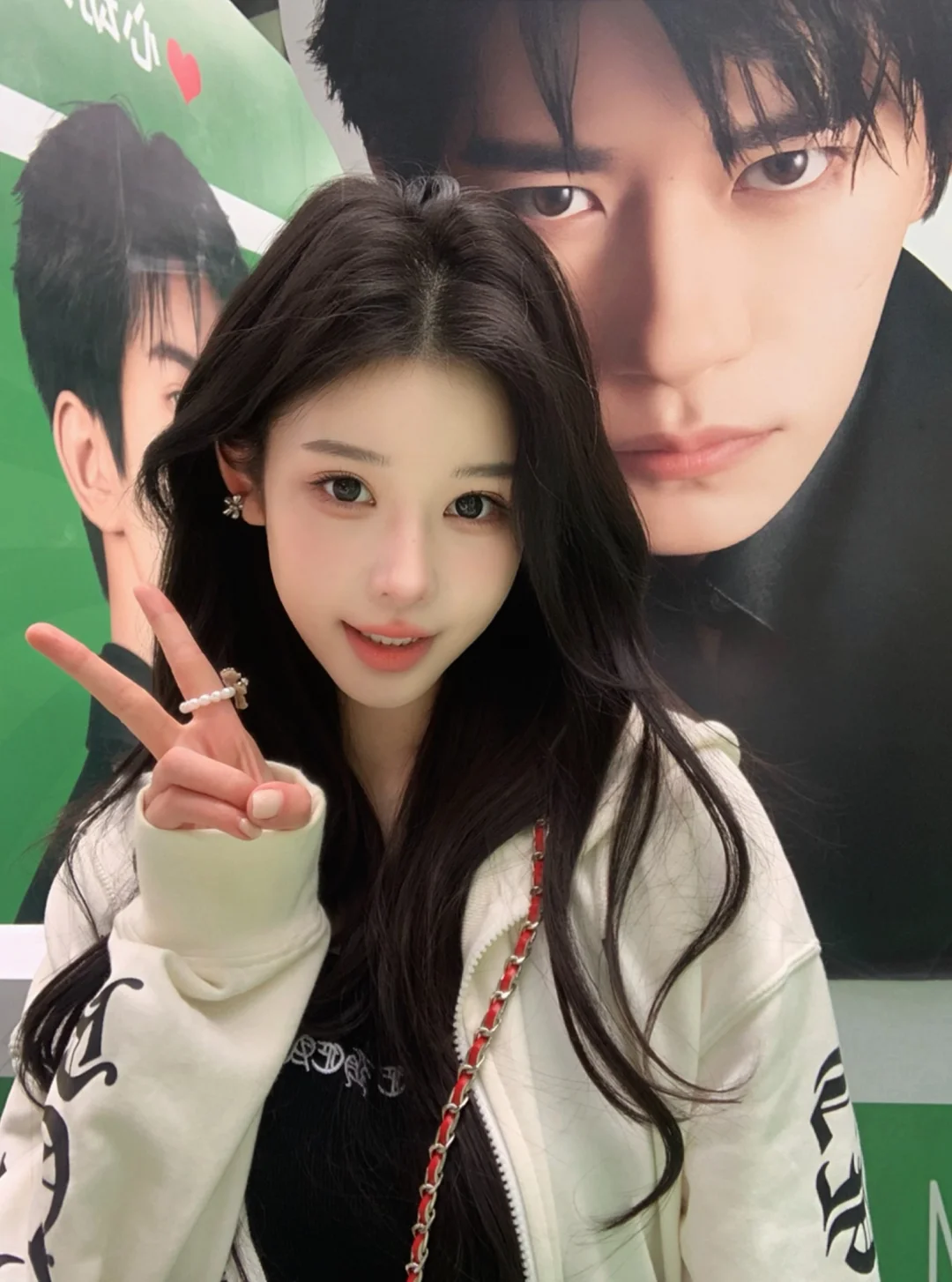 和大明星合影咯💓