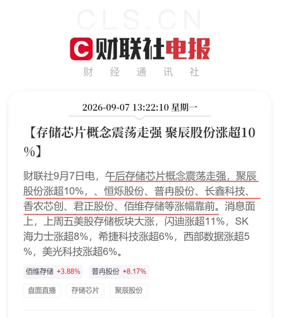 存储/液冷服务器/传媒走强 中石科技涨停