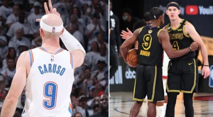 美媒：卡鲁索透露，他头带反戴是为了致敬拉简-隆多  NBA季后赛，雷霆...