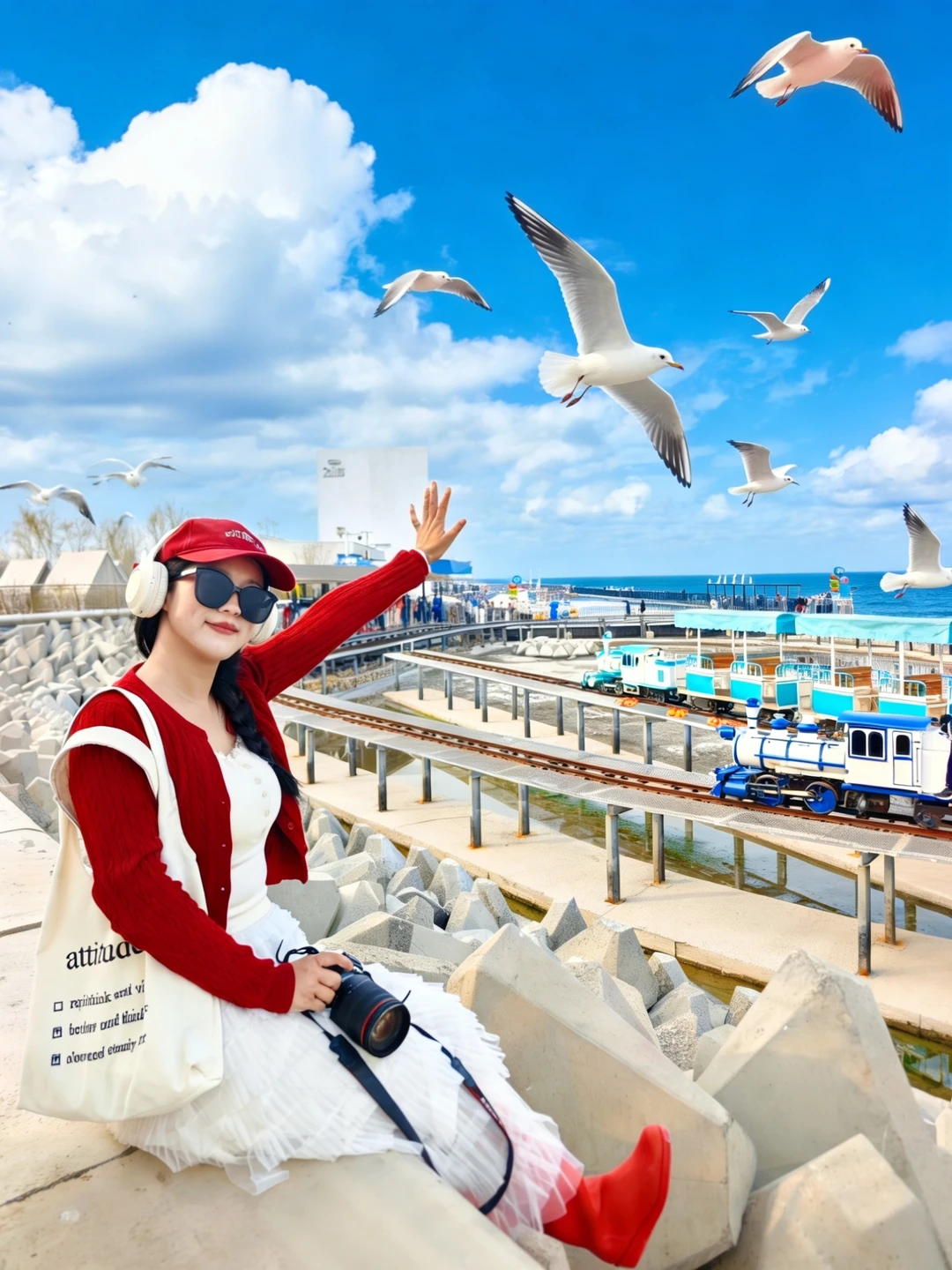 北京出发1h🚅可以玩一天的海边乐园