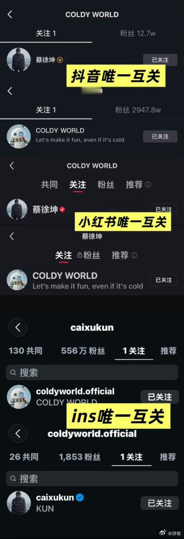 Coldy梦男实锤#蔡徐坤[超话]##蔡徐坤##蔡徐坤超话[超话]# ​