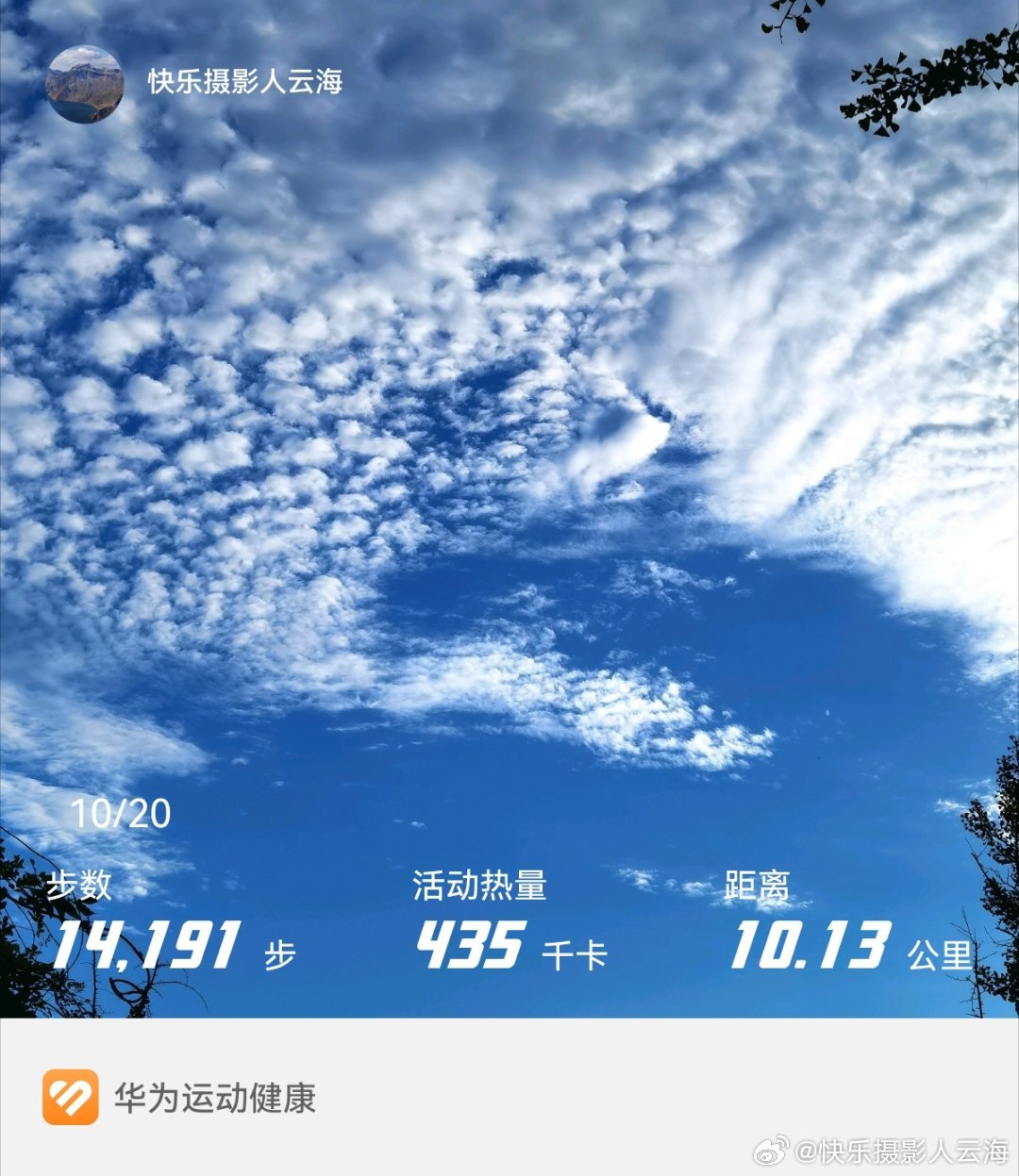早晨的天空[照相机]#华为运动健康##快乐摄影人[超话]#  ​