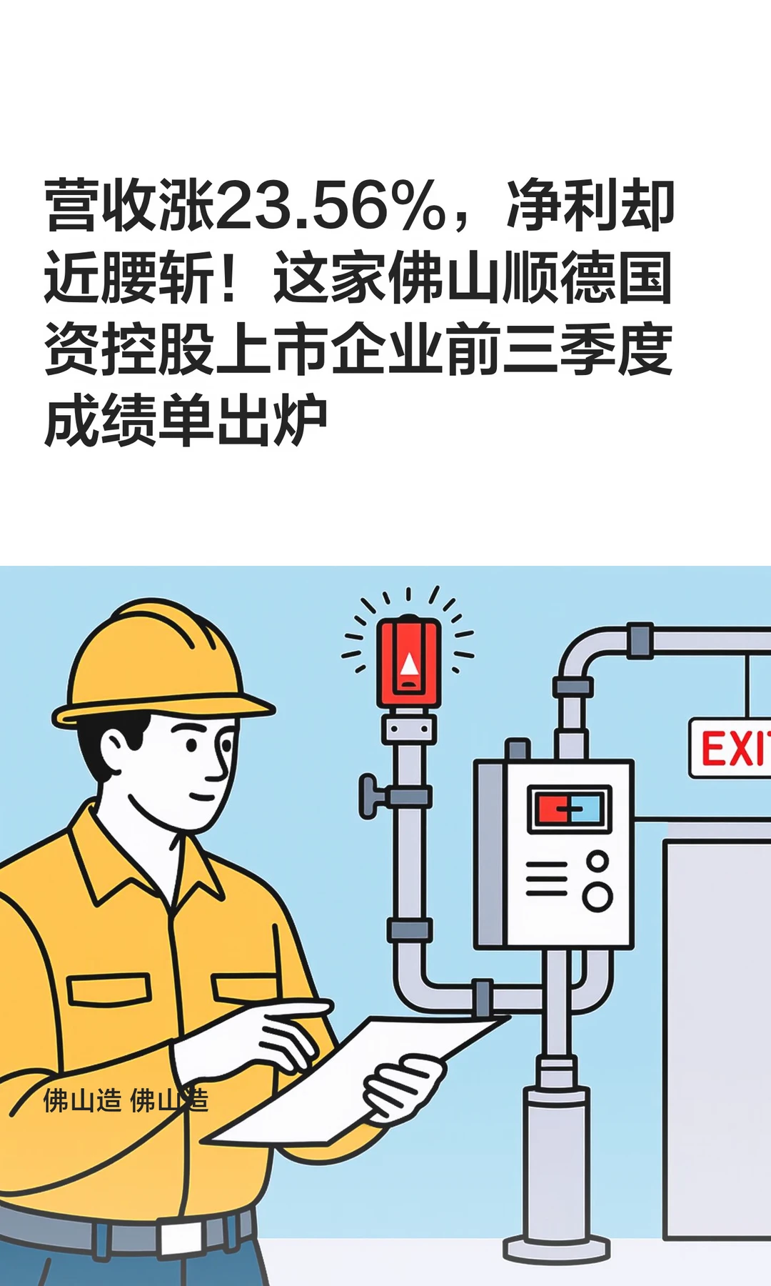 佛山顺德国资控股上市企业前三季度净利腰斩