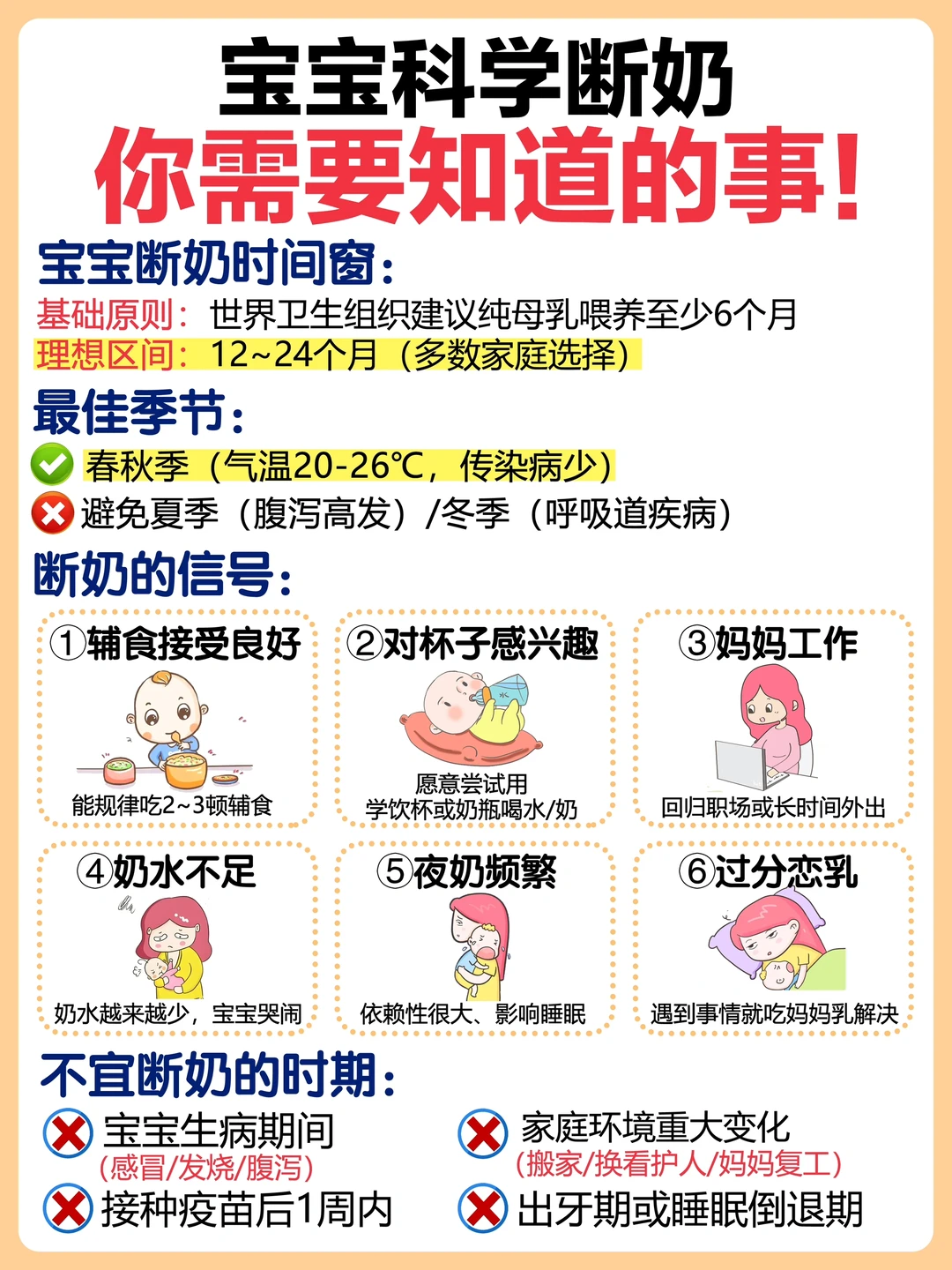 终于有人把宝宝断奶这件事讲清楚了❗️