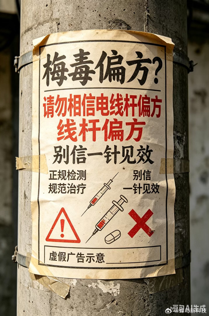 #梅毒越来越困扰年轻人# 想起了小时候电线杆上的广告一针灵[嘘] 对于现代医学来说其实很好治。 ​