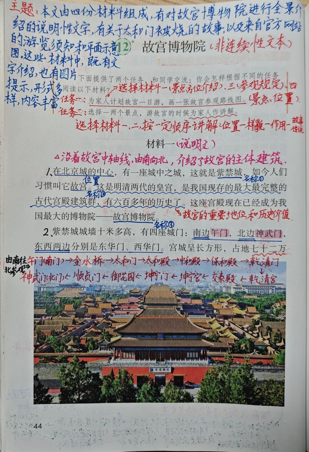 六上语文备课12《故宫博物院》