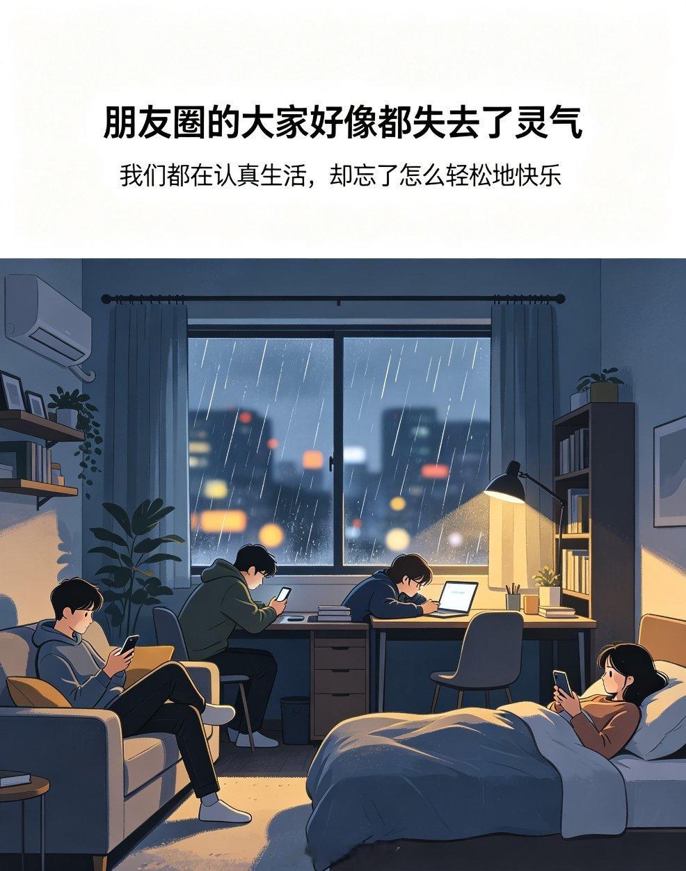乱七八糟的自拍、突然看到的晚霞、吃到一碗好吃的面，都敢随手发。现在发...