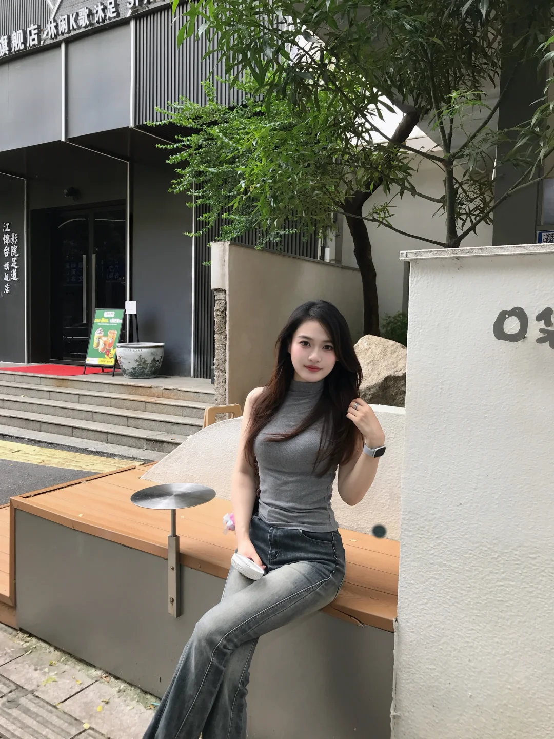 拍完照下暴雨了