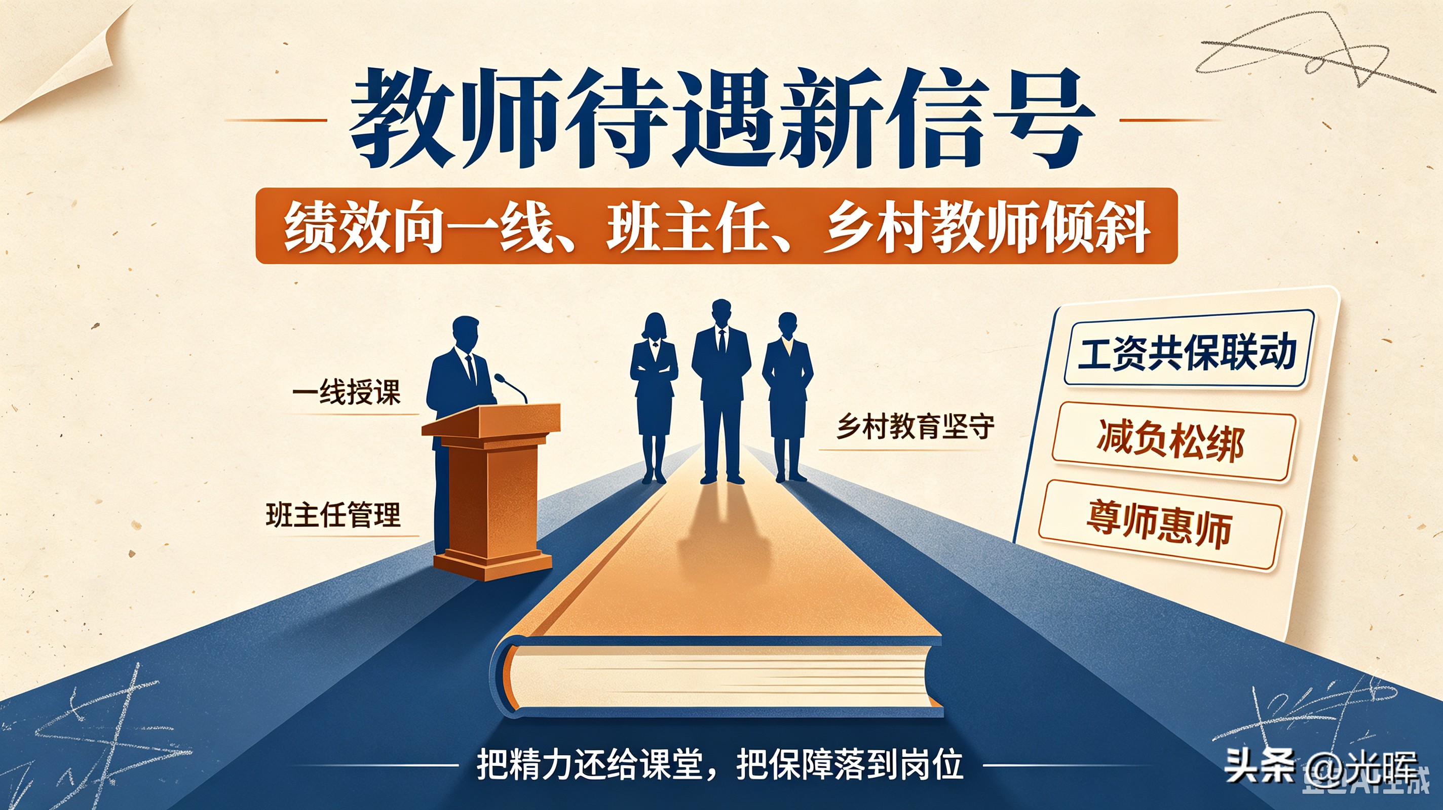 教育部：绩效向一线、班主任、乡村教师倾斜，健全工资共保联动
