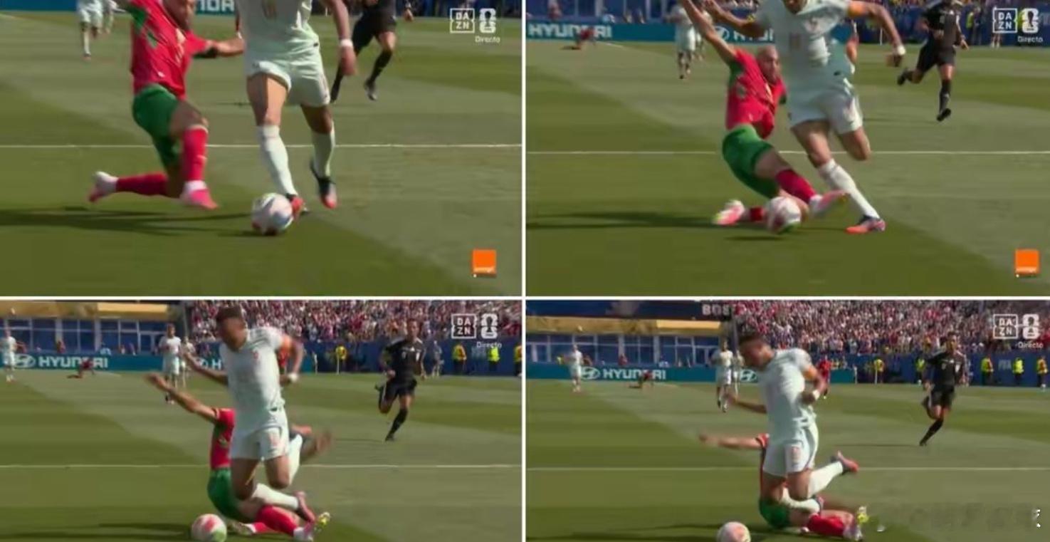 法国2-0摩洛哥一战第25分钟姆巴佩禁区倒地收获点球，赛后专业判罚机构...