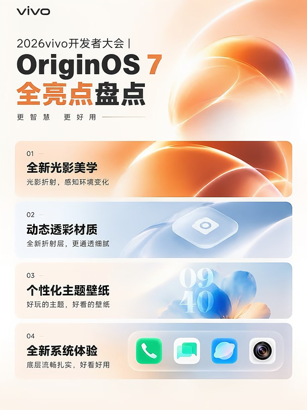 OriginOS7 全新来袭，vivo系统体验全面革新