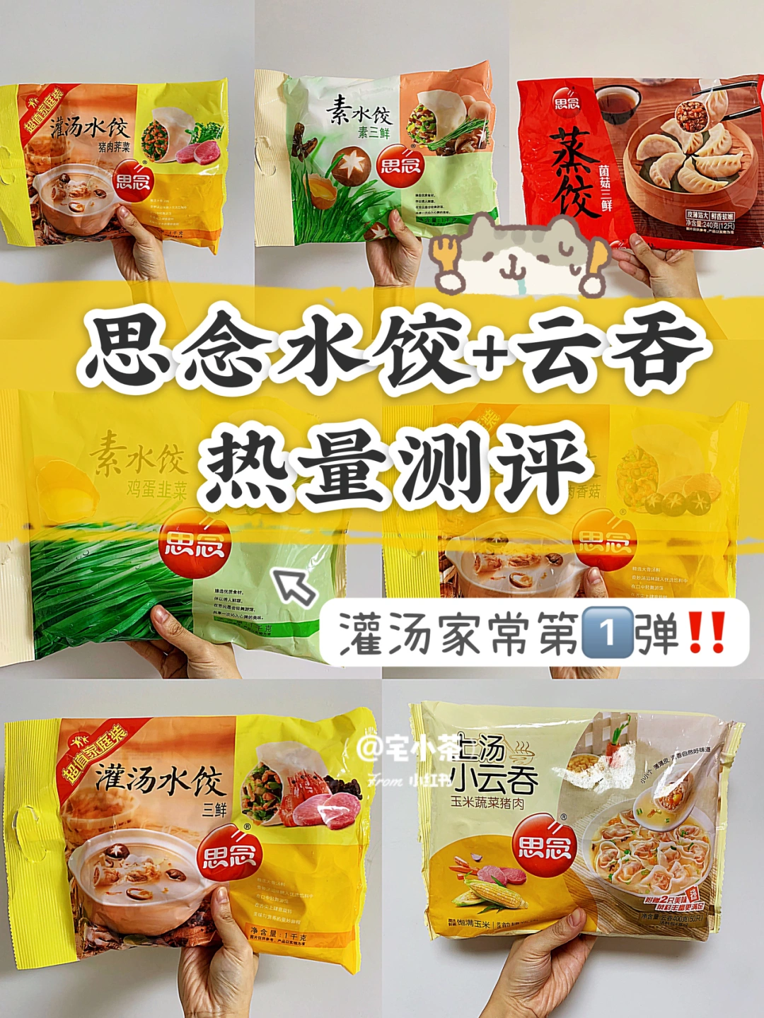 思念水饺＋云吞热量测评｜家常系列第1️⃣弹！