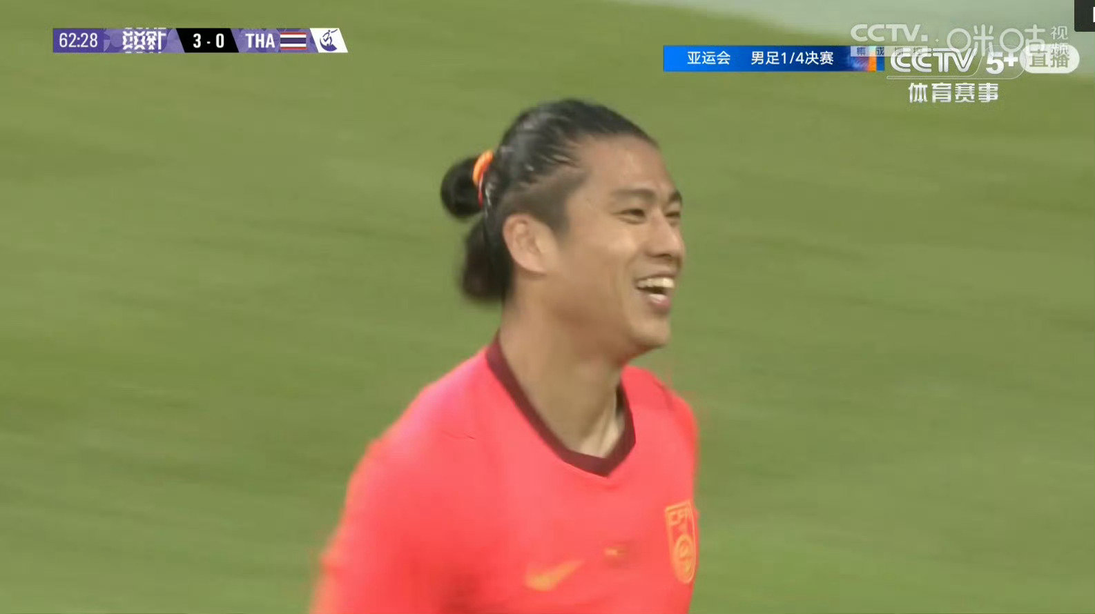 #U23国足领先泰国#U23国足要创造亚运会历史进4强了，中国男篮不能和中国男足坐一桌了。 ​