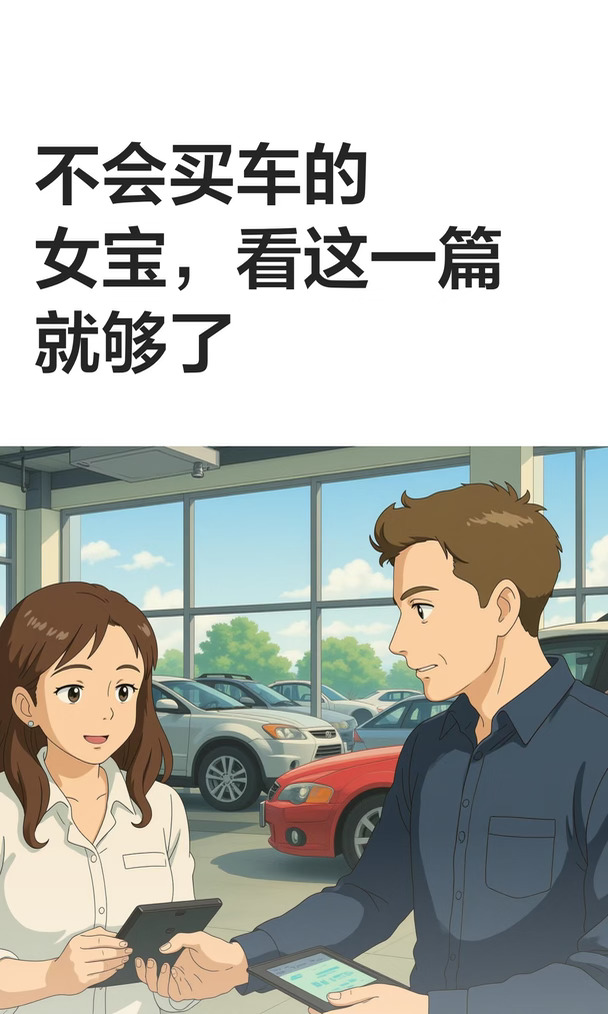 不会买车的女宝，看这一篇就够了