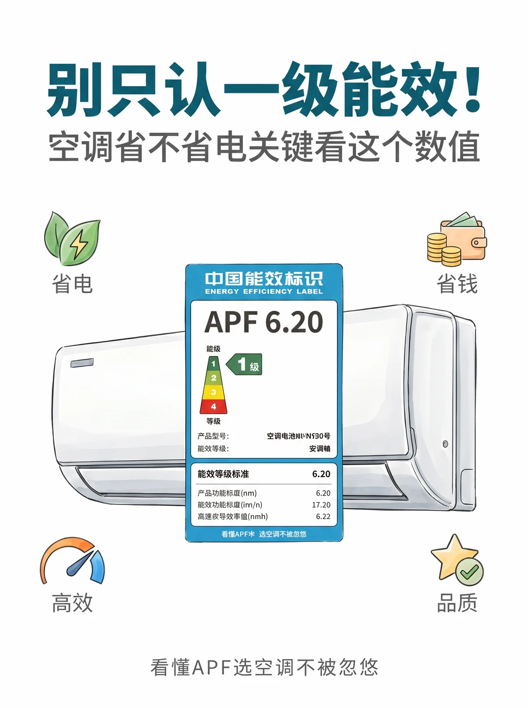别只认一级能效！空调省不省电，关键看这些
