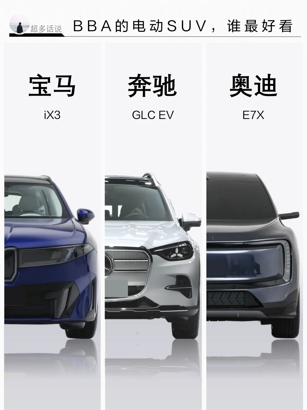BBA电动SUV设计大赏，三款风格你Pick谁？