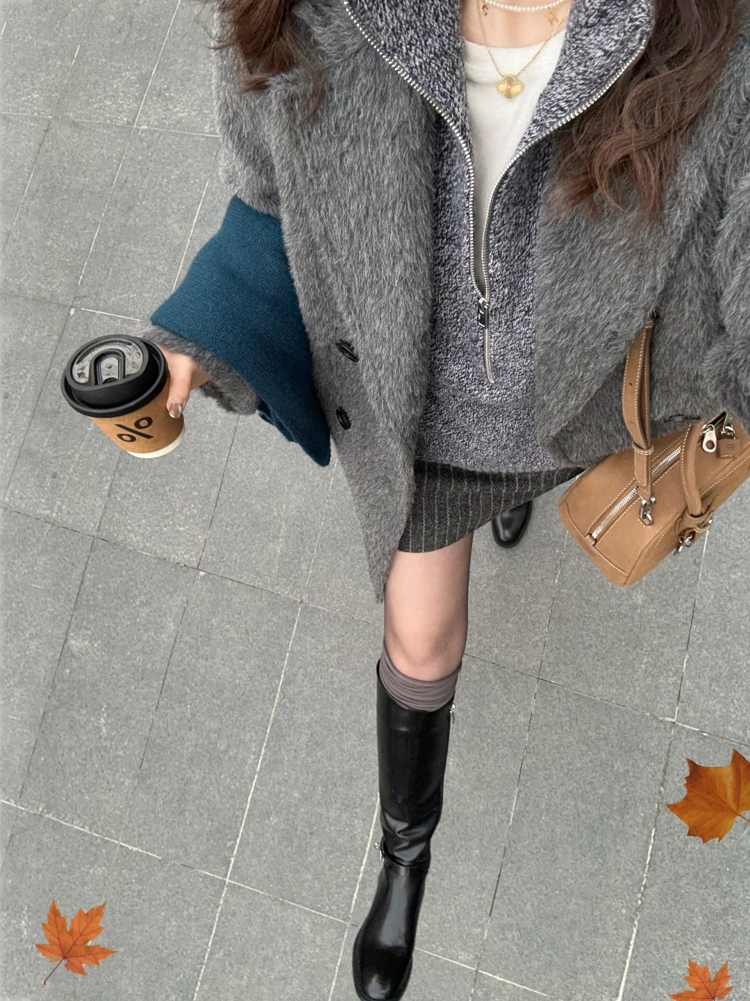 层层叠叠的灰好看又高级！喜欢今天的老钱感！