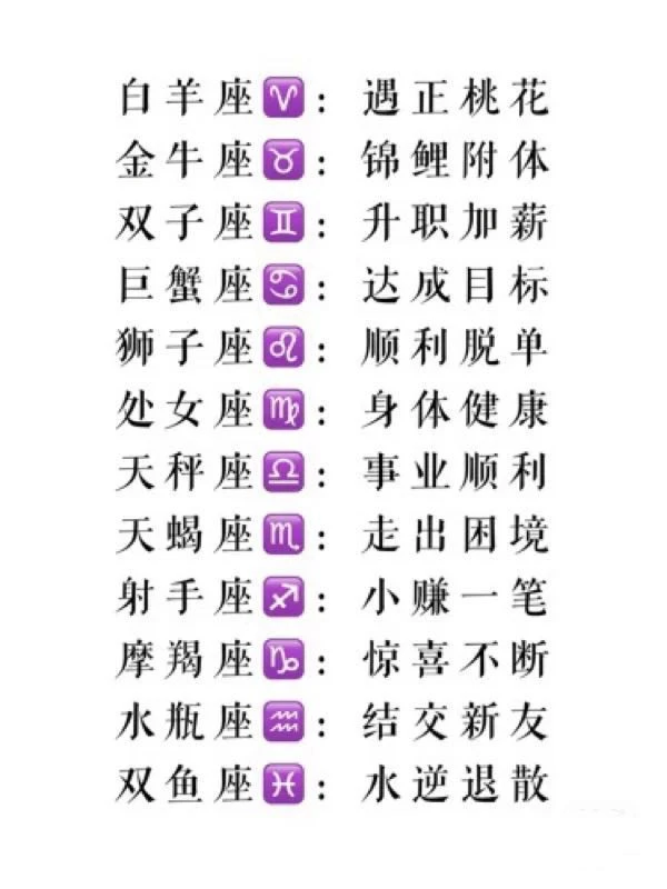 你是什么星座，下半年就有什么好运