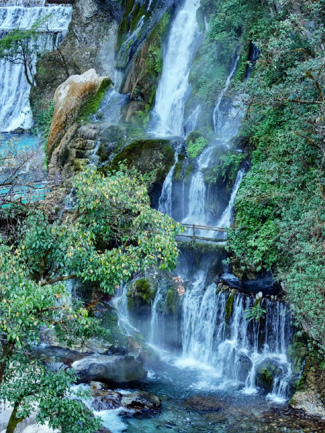春游记 | 记住它‼️徒步误入秘境的瀑布温泉