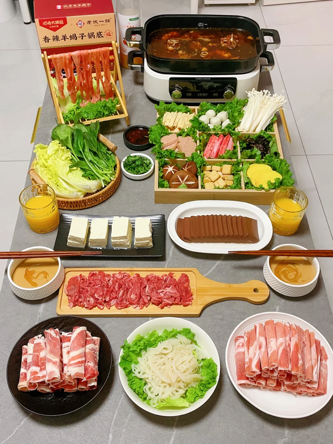 冬天必吃的羊蝎子火锅🐑热fufu 暖胃滋补