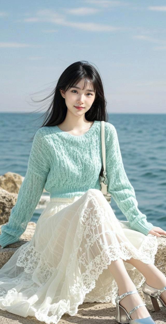 <p>海边的蕾丝少女 海滩美女 丰满莹润的中式美女 <!--{img...