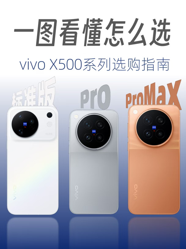 vivo X500系列三杯怎么选｜按需入手不盲目