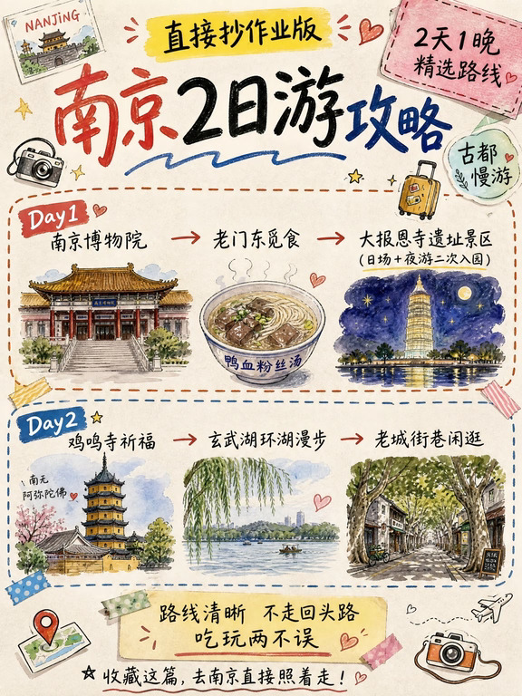 南京2日游怎么玩？9月来南京先收藏这篇。。