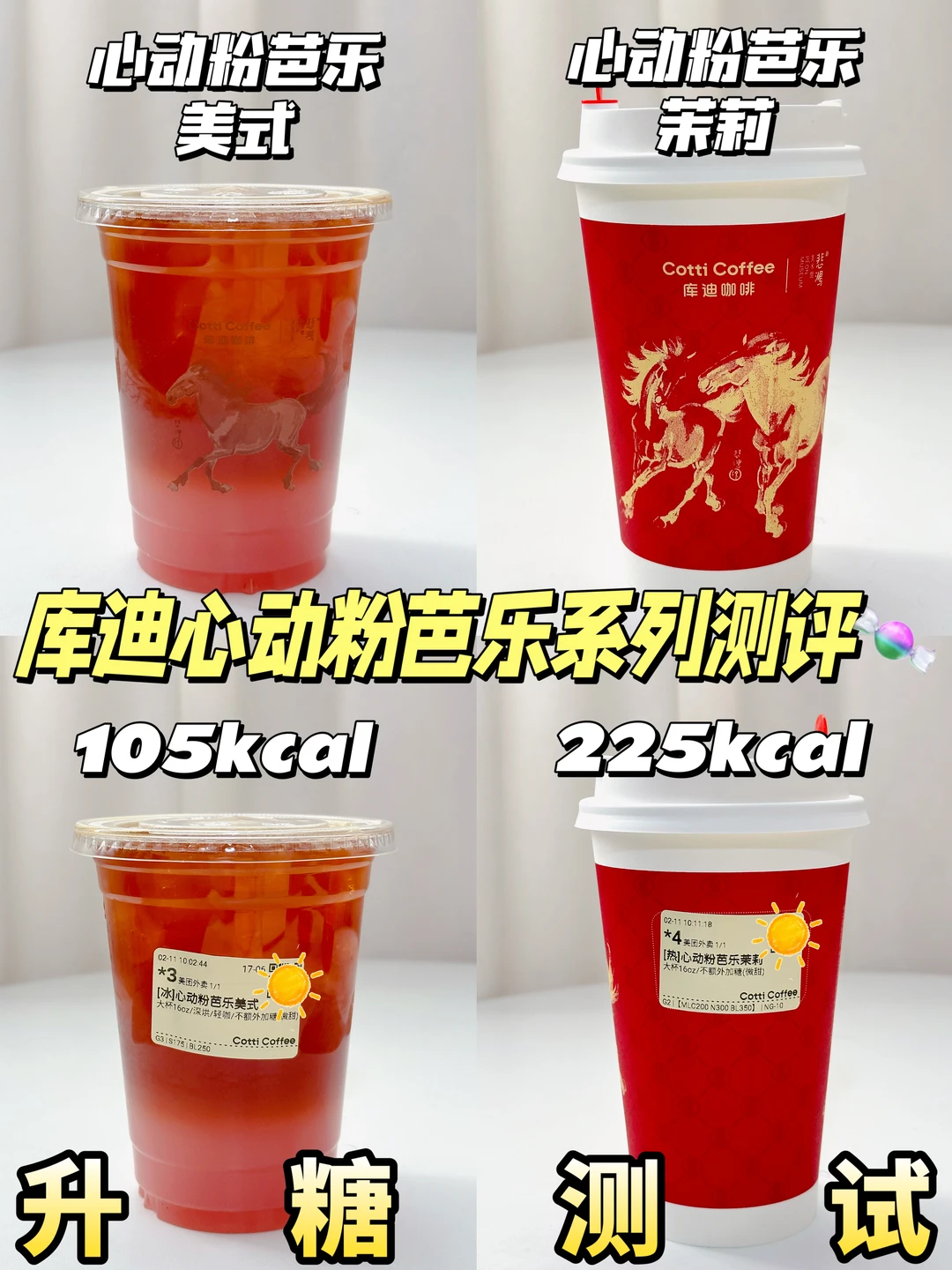 低糖可冲❗🆕库迪心动粉芭乐系列测糖🍬