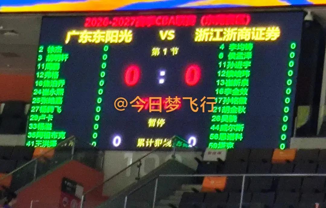 广东男篮今晚主场死磕广厦的12人大名单一出来，球迷群里立马就炸开了锅。
常规赛第三轮，东莞篮球中心现场的大屏幕刚刚把阵容亮出来，最大的变动一眼就能瞅见：张皓嘉重新杀回名单，小将陈家政这轮暂时被替换了下来。
今晚19点35分这场硬仗，分量可一点都不轻。
碰上广厦这种球风极其硬朗、对抗拉满的队伍，